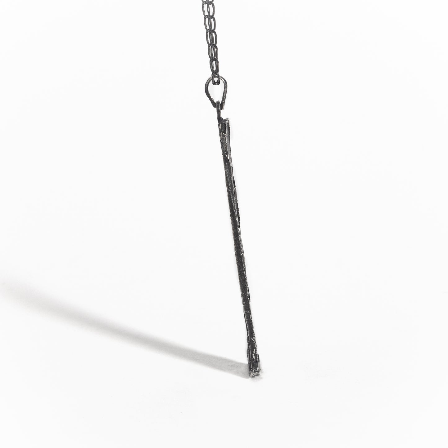 COLLAR PLATA CON PÁTINA NEGRA #8043