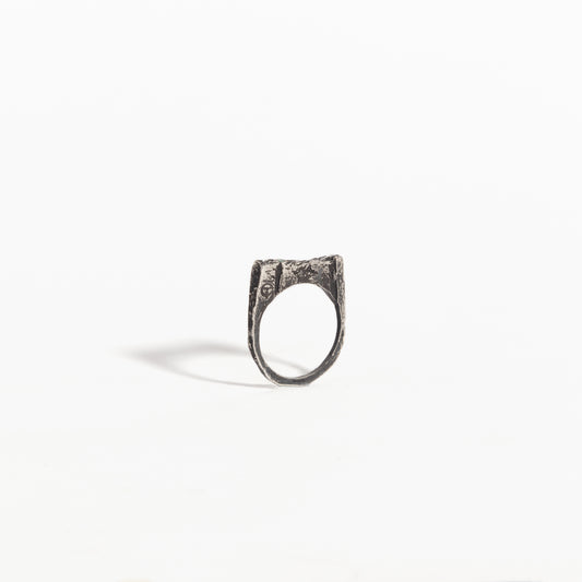 ANILLO PLATA Y ESMERALDA #8079
