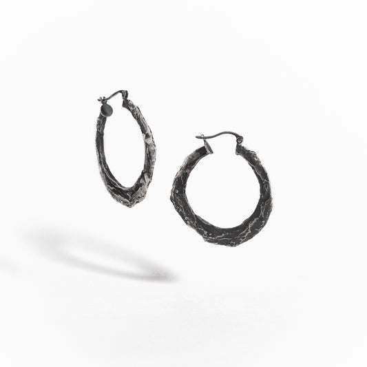 ARETES NATURA PLATA CON BAÑO EN ORO #3809