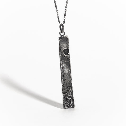 COLLAR PLATA CON PÁTINA NEGRA #8043