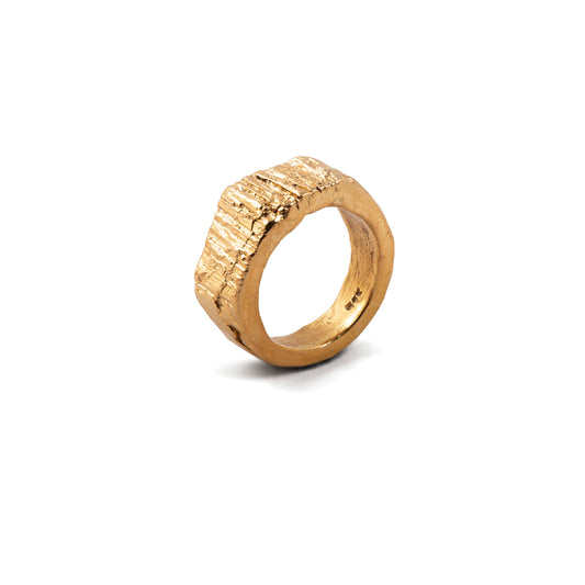 ANILLO PLATA CON BAÑO DE ORO #8152