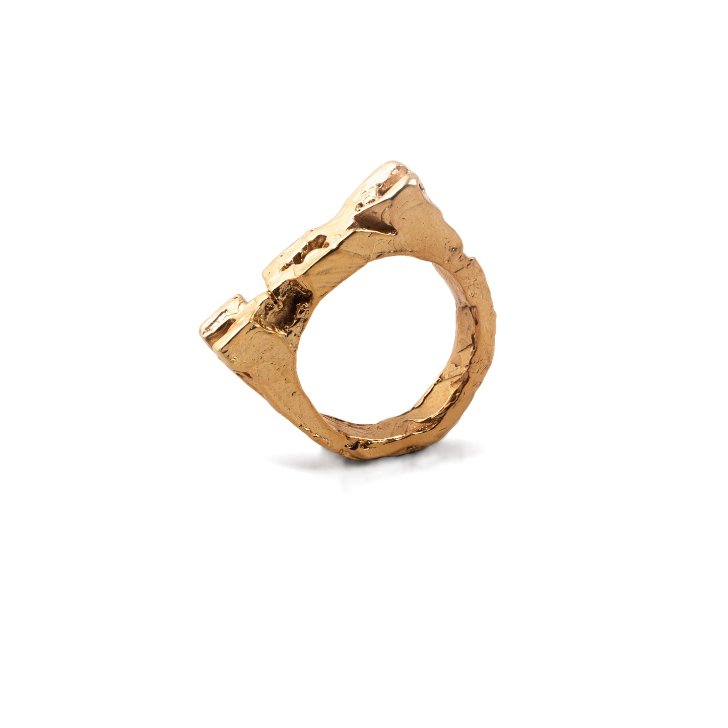 ANILLO PLATA CON BAÑO DE ORO #8153