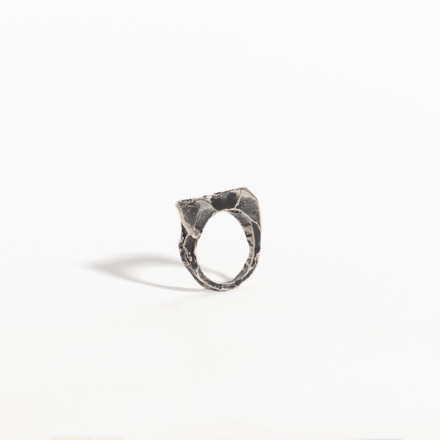 ANILLO PLATA Y RUBÍ #8084