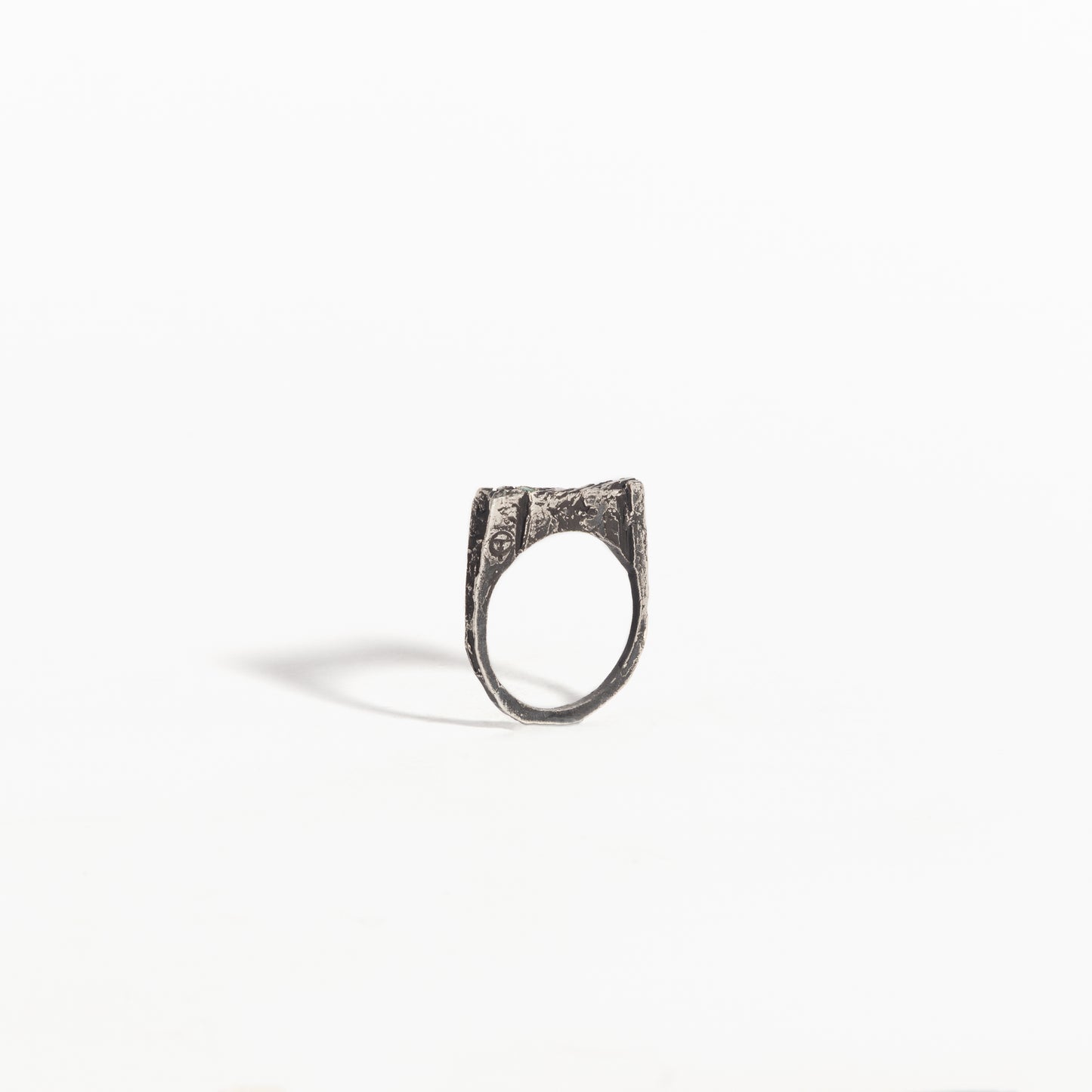 ANILLO PLATA Y ESMERALDA #8079